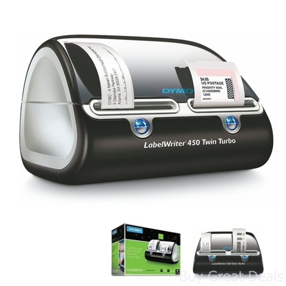 NEW DYMO Monochrome LabelWriter 450 Twin Turbo 1750161 Open Box